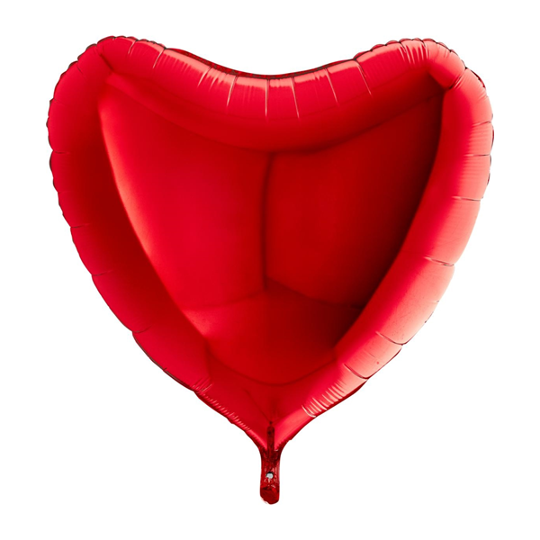 Grabo Foil Balloon Metallic Red Heart 36"