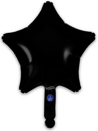 Oaktree Black Star 9" Foil Balloon (Loose)