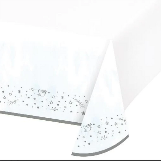 Christening Blue Tablecover 137x243cm