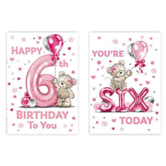 Poppyhill C50 Birthday Age 6 12pk