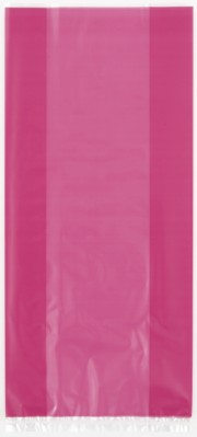 Unique Cello Sweet Bags W/Ties Cerise 30pk
