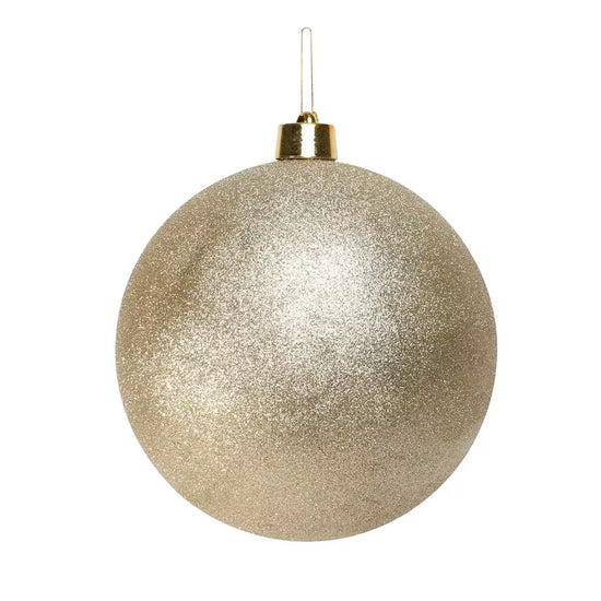 Glitter Shatterproof Bauble Champagne 30cm