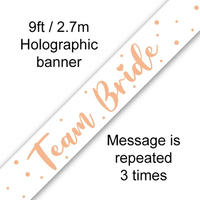 Oaktree Banner Team Bride Rose Gold 9ft