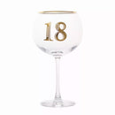 Tiger Feet Art Deco Gin Glass Age 18