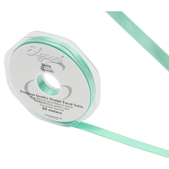 Eleganza Satin Ribbon Mint Green 10mm x 20m