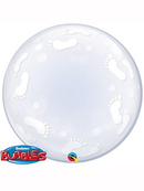 Bubble Balloon 24" Baby Footprints