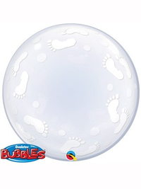 Bubble Balloon 24" Baby Footprints