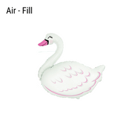 Flexmetal Foil Balloon White Swan (Air Fill) 12"