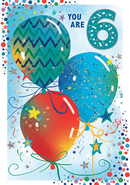 Simon Elvin C50 Birthday Age 6 6pk