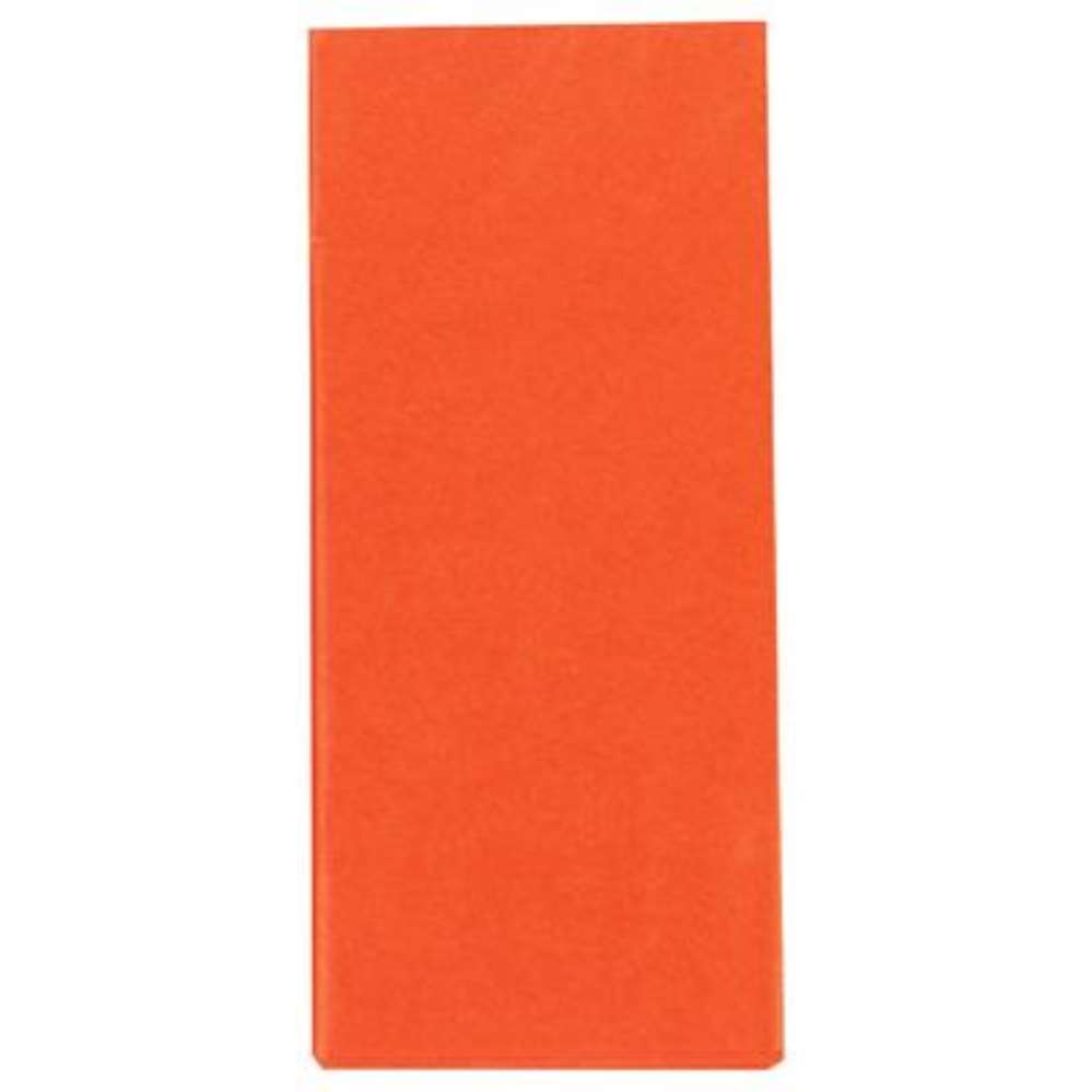County Stationery 12-pack orange crepe paper, 1.5m x 50cm, showcasing textured tissue for crafts and decoration.