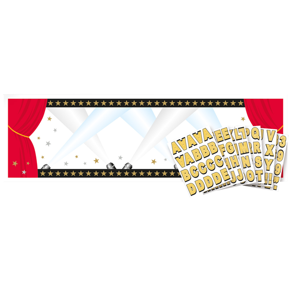 Giant Personlised Hollywood Banner 1.65m x 50.8cm