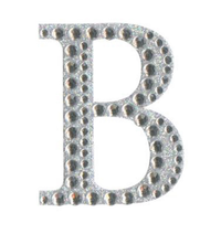 Eleganza Diamante Letter B Sticker 5cm