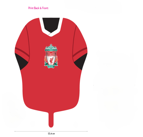 Official Liverpool FC Shirt 21" Foil Balloon