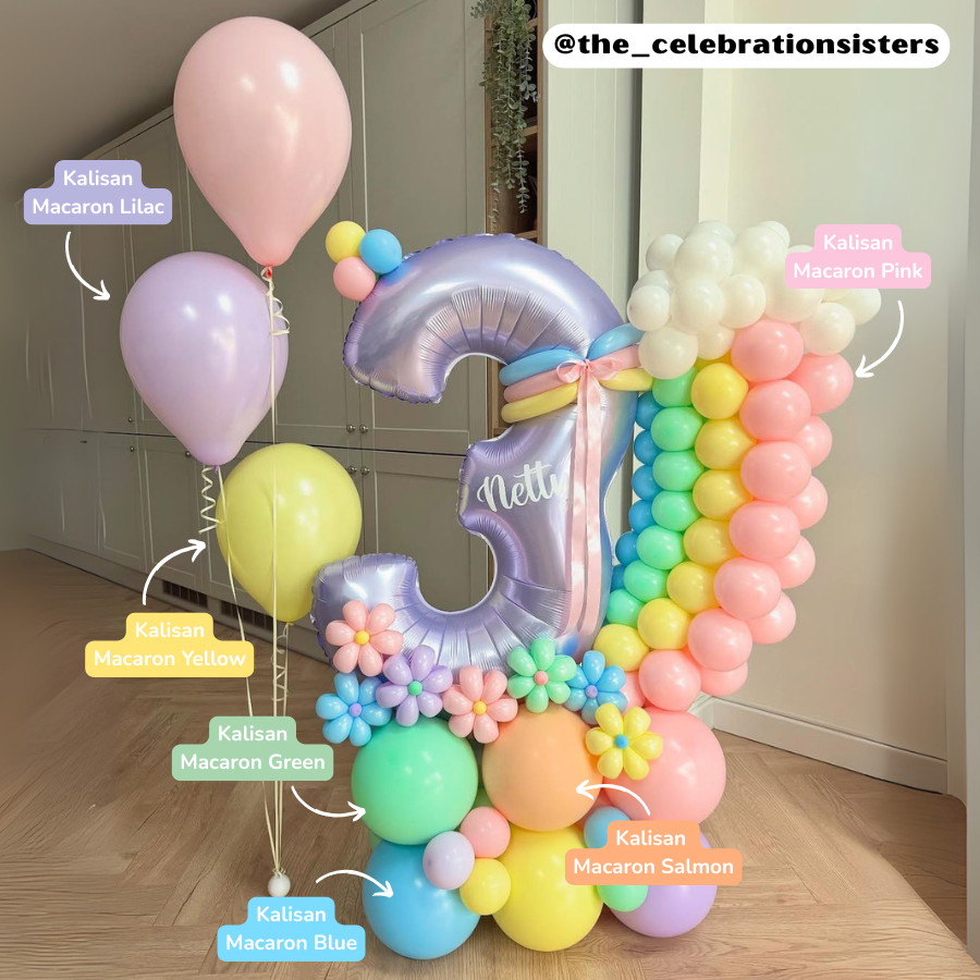 Kalisan Macaron Green 24" Latex Balloons 2pk