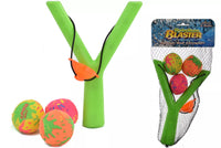 Kandy Toys Hydrostorm Splashball catapult toy showing colorful splashball and adjustable launcher for outdoor fun