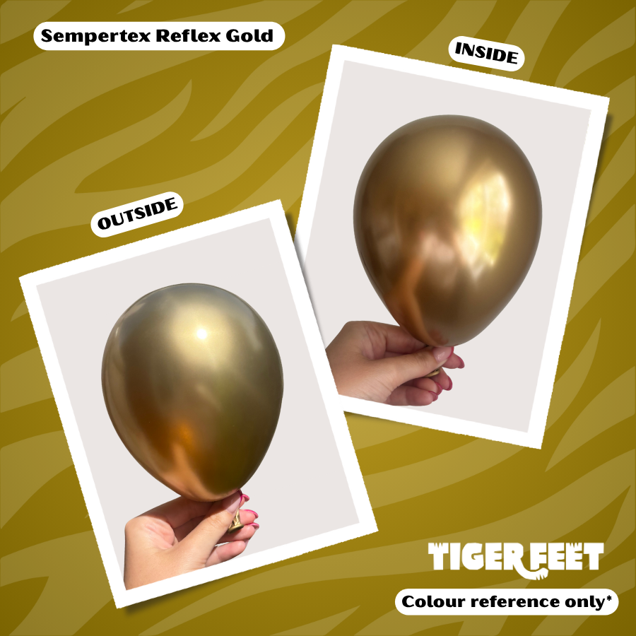 Sempertex Reflex Gold 24" Latex Balloons 3pk
