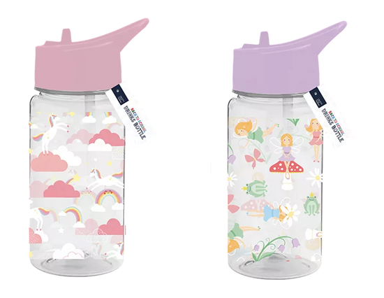 Drinks Bottle Unicorn/Fairy 400ml 2pk