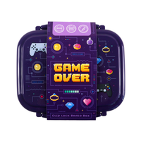 Puckator Lunch Box With Cutlery Game Over