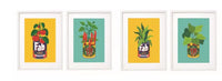 Sifcon wall art plant tin in a 30x40cm home decor piece featuring a decorative botanical design.