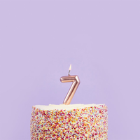 Hootybaloo Metallic Rose Gold Candle Number 7