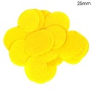 Confetti Round Bio-Degradable 25mm 100g Yellow