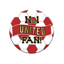 No.1 United Fan Football Jumbo Badge 15cm