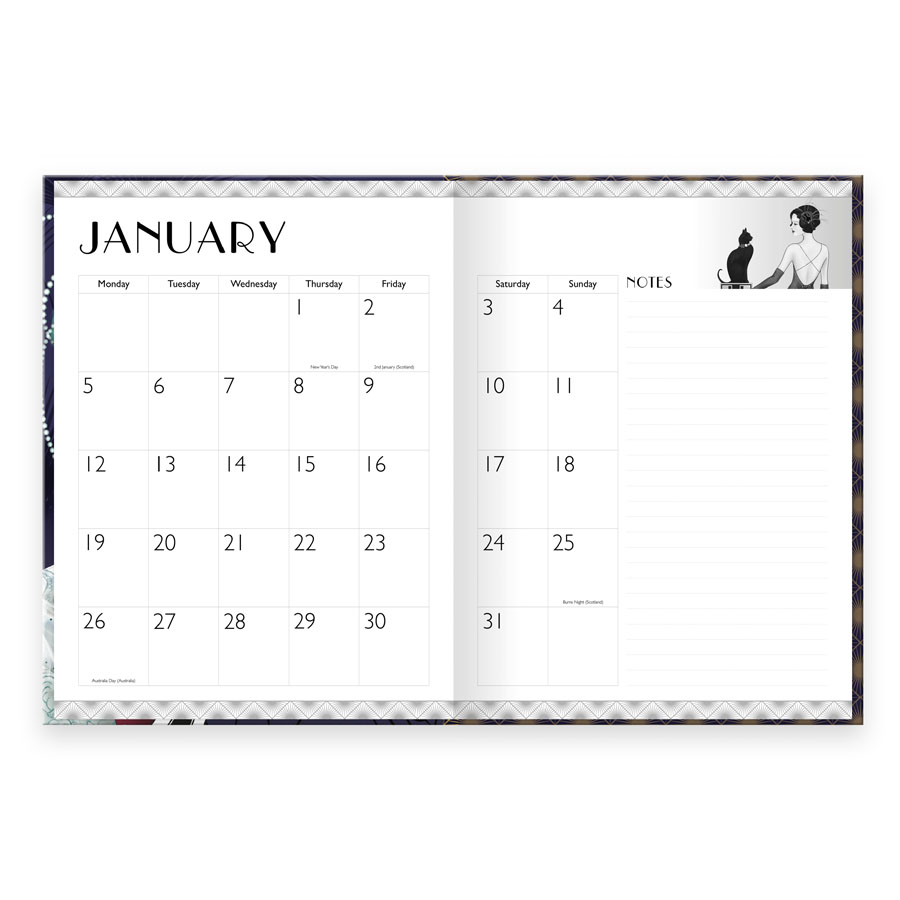 Diary Planner MTV Claire Coxon Art Deco 2027