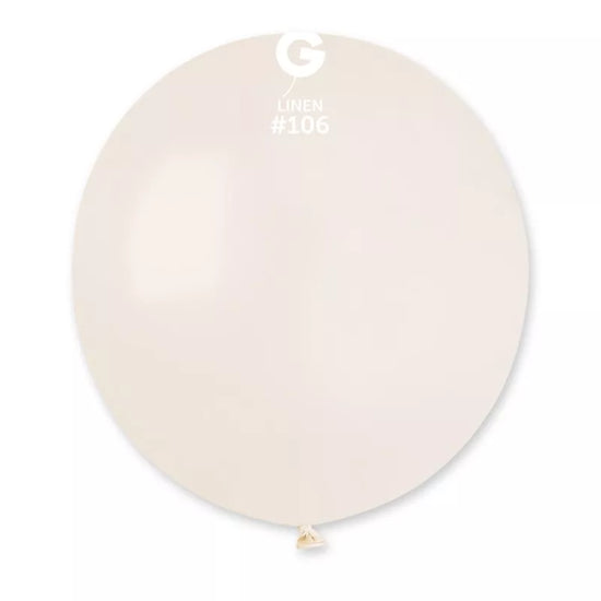 Gemar 25 Pack Latex Balloons Linen 19"