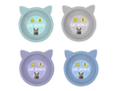 Cat Bowl 17cm 2pk (Colour May Vary)