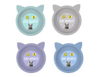 Cat Bowl 17cm 2pk (Colour May Vary)