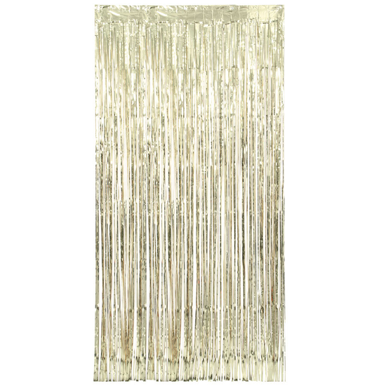 Gold Foil Fringe Door Curtain 3.25 x 6.5ft