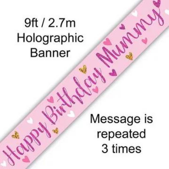 Oaktree Banner Happy Birthday Mummy 9ft