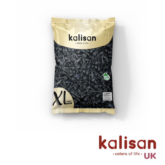 Kalisan Standard 5" Black Latex Balloon 1000pk