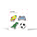 Eurowrap 4 Pack Erasers Boys Assorted
