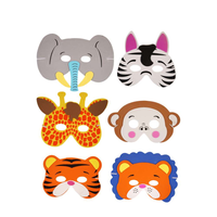 Henbrandt 24 Pack Masks Jungle Animals