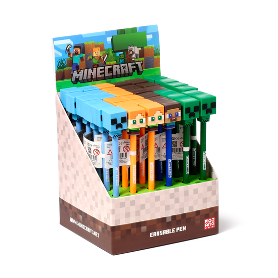 Minecraft Erasable Pen W/Topper (Design May Vary)