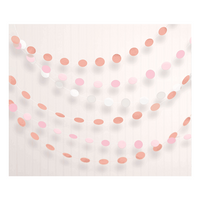 Amscan Banner Garland Rose Gold Blush Dor 2.1m