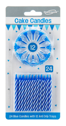 Oaktree 24 Candle/12 Holders Blue 18.5cm