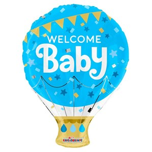 APAC Foil Balloon Welcome Baby Blue 18