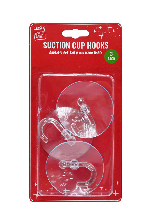 Uncle Bills 3 Pack Suction Cup Hooks
