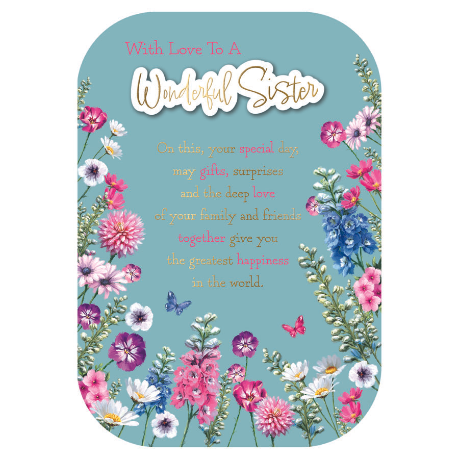 Prelude 6 Pack Cards C90 Birthday Sister