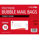 10pk Bubble Mailing Bag Medium 210x335mm