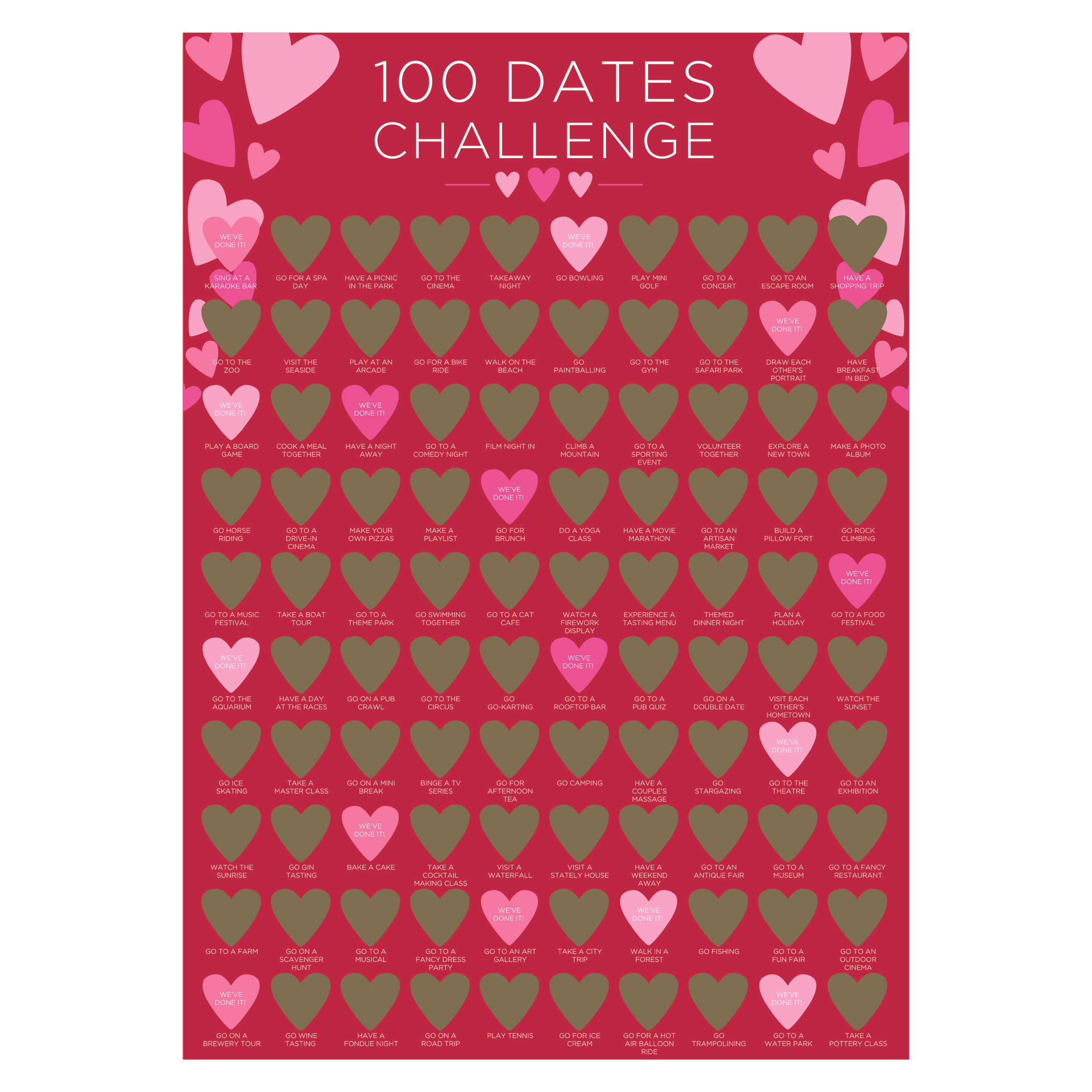 Eurowrap Poster 100 Dates Challenge