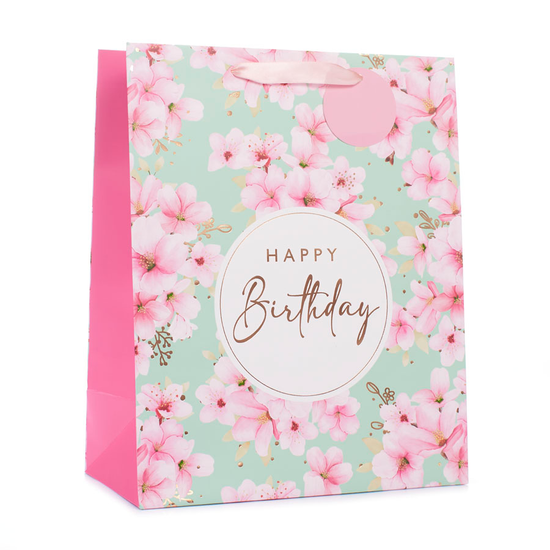 Tiger Feet Gift Bag Cherry Blossom Extra Large 6pk