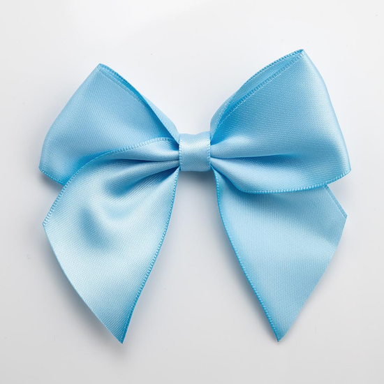 Italian Options 6 Pack Ribbon Bows Pale Blue 10cm