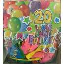20 Latex Balloons 10" Classic Assorted