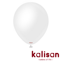 Kalisan Opaque Satin Snow White 18" Latex 25pk