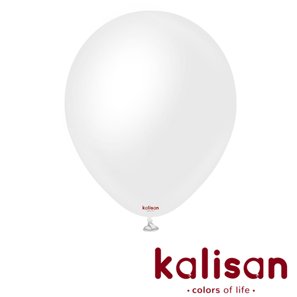 Kalisan Opaque Satin Snow White 18" Latex 25pk