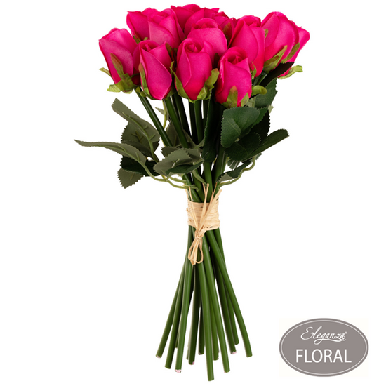 Eleganza Beatrice Rose Dark Pink 15 Bud Bunch