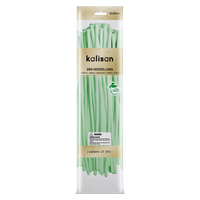 Kalisan 260 Nozzle Up Latex Macaron Green 50-pack, latex modeling tools with green nozzles for detailed cake decorating.